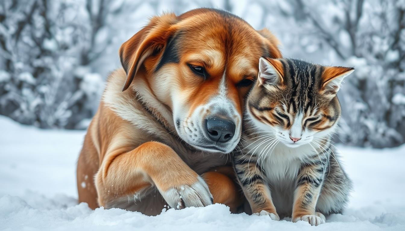Signs of cold distress in pets