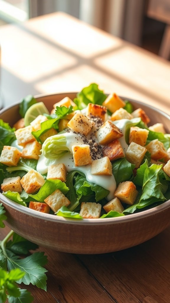 Simple and Flavorful Vegan Caesar Salad Recipe