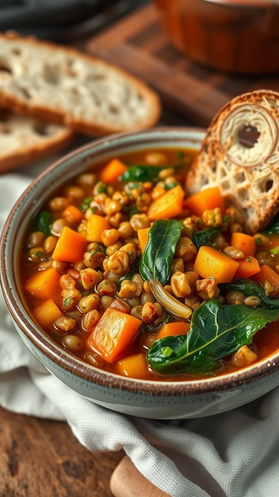 Hearty Easy Vegan Lentil Stew Recipe